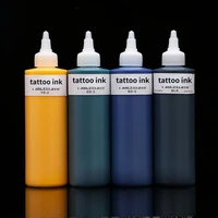 1 bottle professinal tattoo ink pigment set body arts 240ml black tattoo inks permanent makesup paints natural for tattoo e