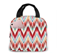 picnicbag ikat ethnic pattern free portable insulated lunch bag