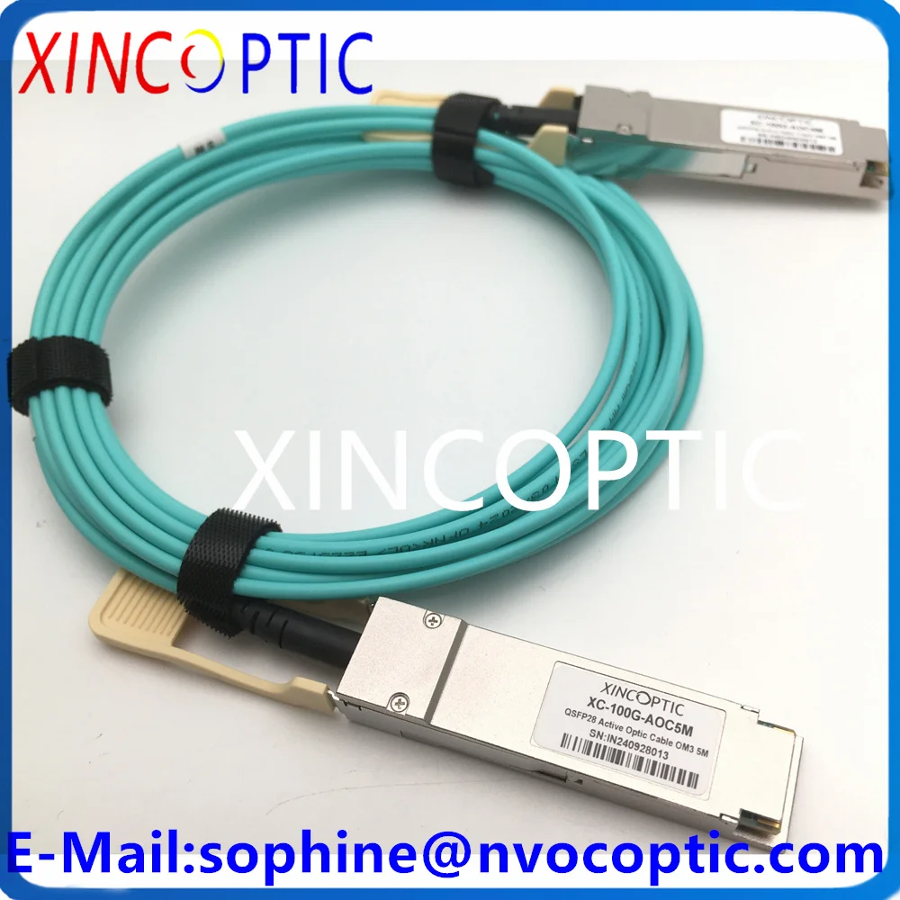 XINCOPTIC XC-100G-AOC5M (16 футов) Аристо-сети AOC-Q-Q-100G-5M 100G QSFP28 к OM3 5M Многорежимный активный