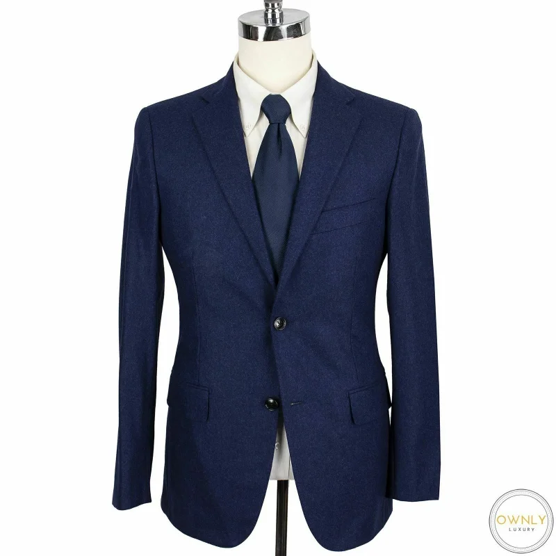 

Brand New with Label Symbol Blue Wool Flannel Full Canvas Heavy Double Vents 2btn Set 38r