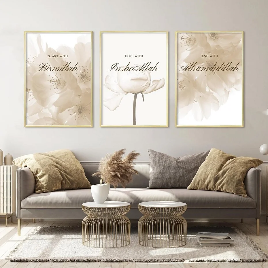 

Canvas Painting Living Room Wall Art Poster Wall Art for Room Decor, Floral Landscape Painting on Canvas, Home Decor Painting