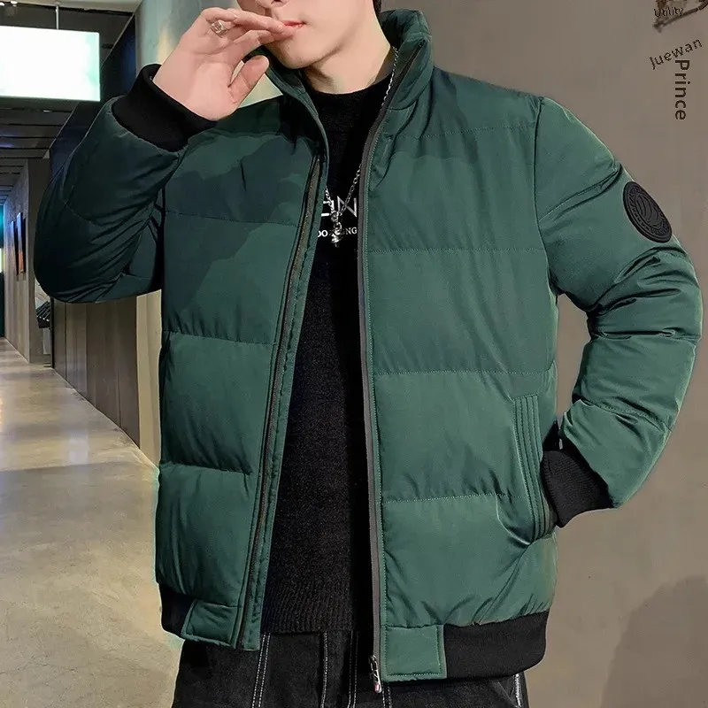 2024 зимнее классическое популярное хлопковое пальто с воротником-стойкой и