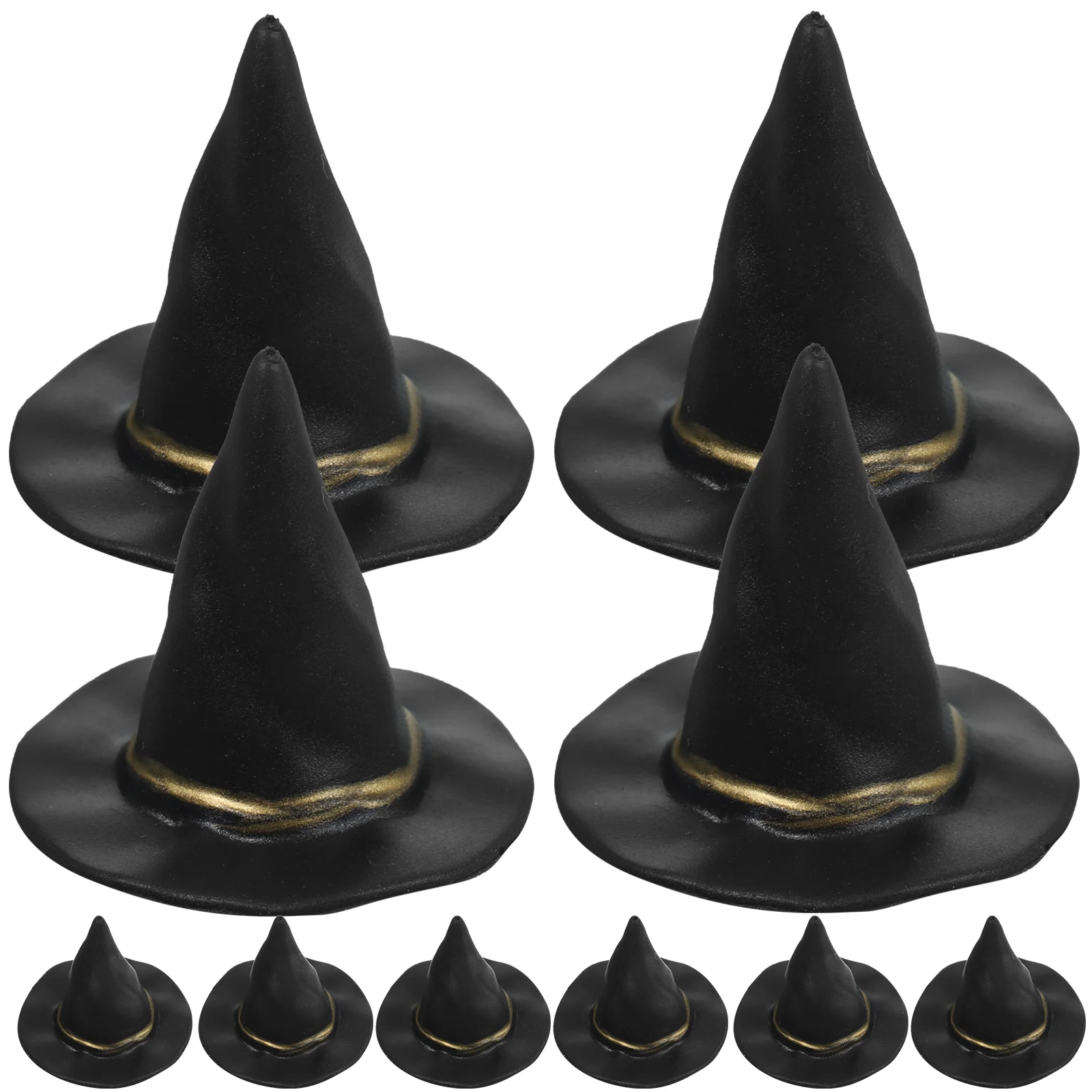 

Witch Bottle Hat Mini Hats Halloween Caps Toppers Beverage Decor Party Cap Cover Miniature Topper Decorations Crafts Stopper