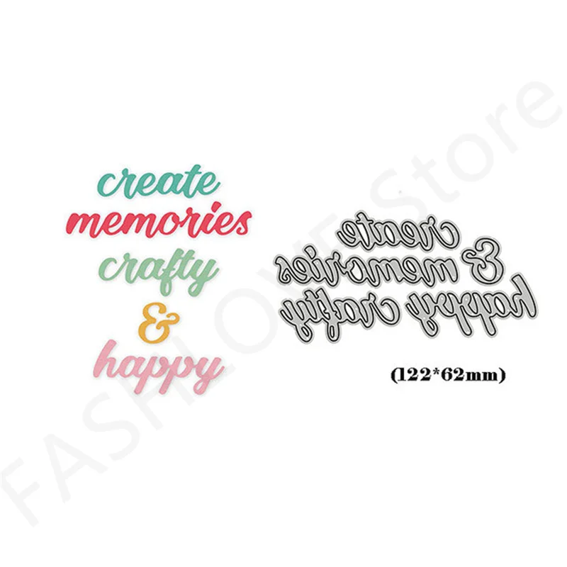 

Merry Christmas Text Metal Cutting Die For Scrapbooking Handmade Paper Card Decoration Photo Album Craft Die Cut Happy