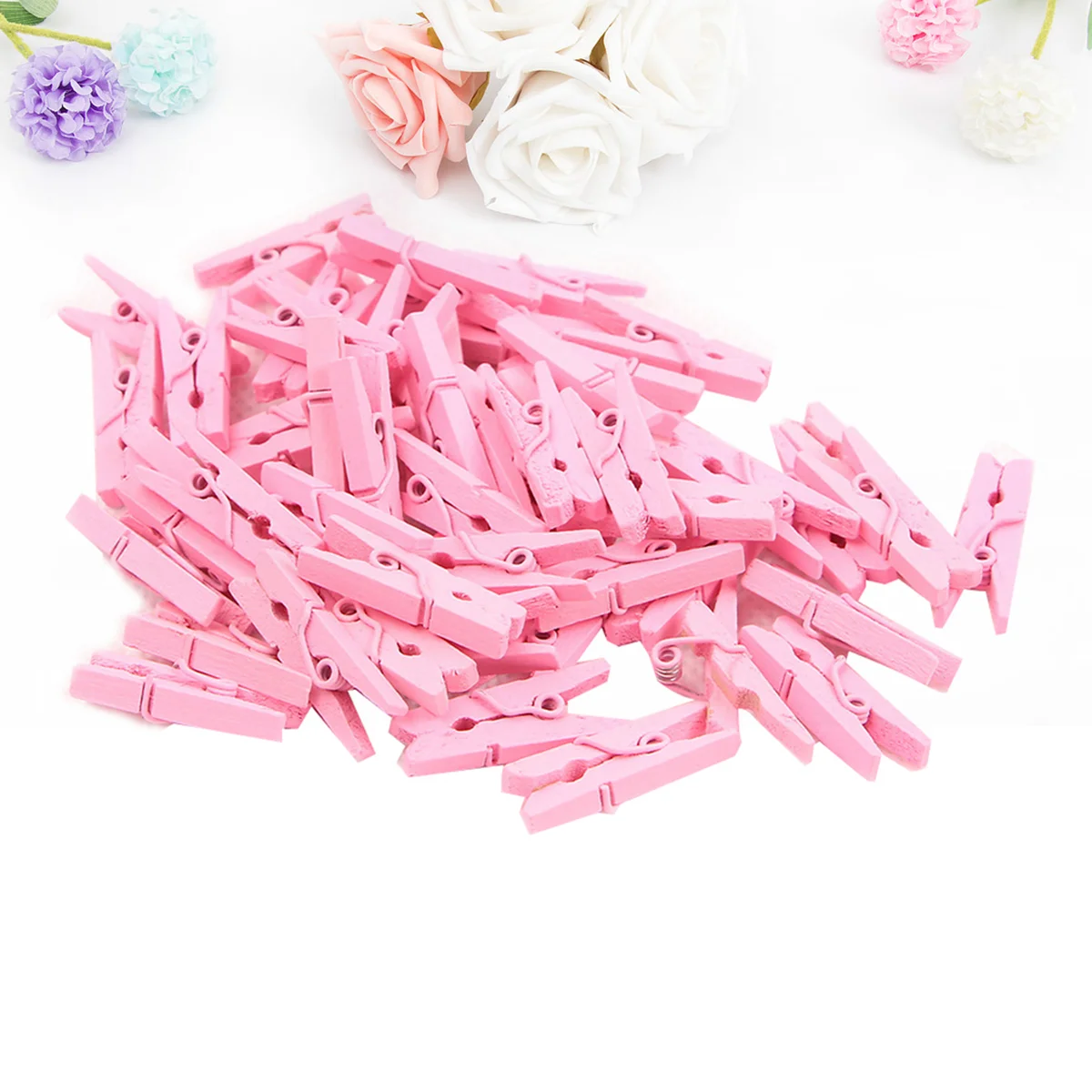 200 шт. простые зажимы для фотографий мини-деревянные держатели декор комнаты с