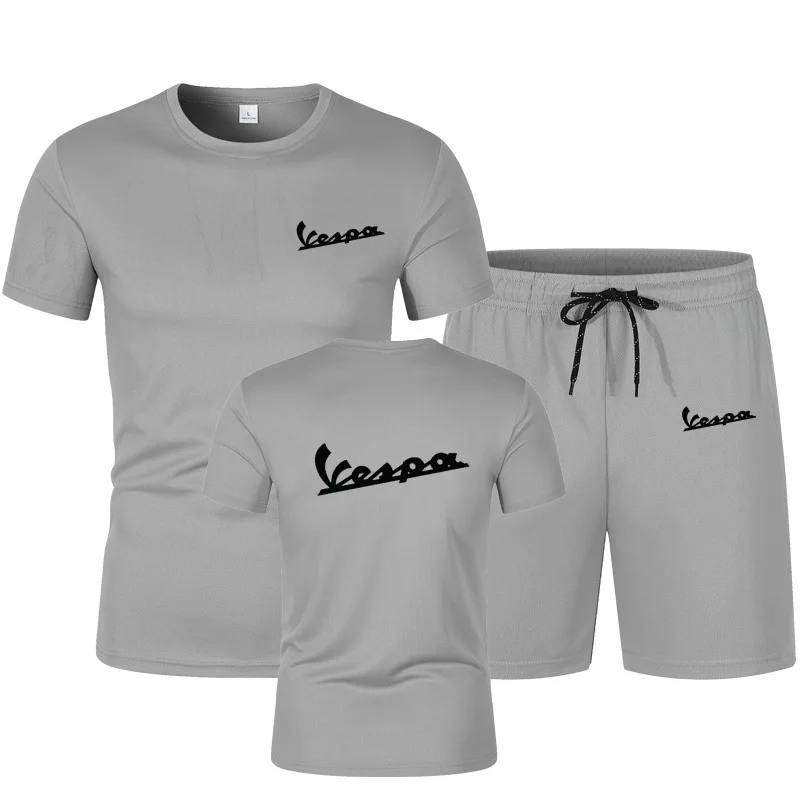 Мужской спортивный костюм vespa комплект из 2 предметов летний однотонный