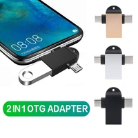 usb 3 0 female to micro usb male otg adapter 2 in 1 type c android mini universal converter for samsung xiaomi laptop tablet