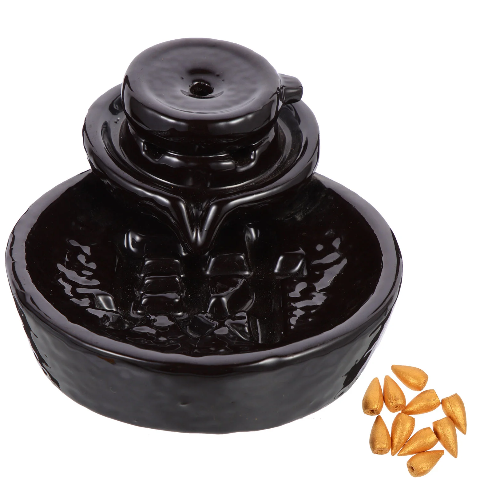 

Exquisite Premium Practical Waterfall Ceramic Cone Indoor Decor Ceramic for Home