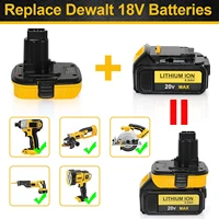 best 20v battery adapter dca1820 for dewalt 18v tools convert dewalt 20v lithium battery for dc9096 de9098 de9096 with usb