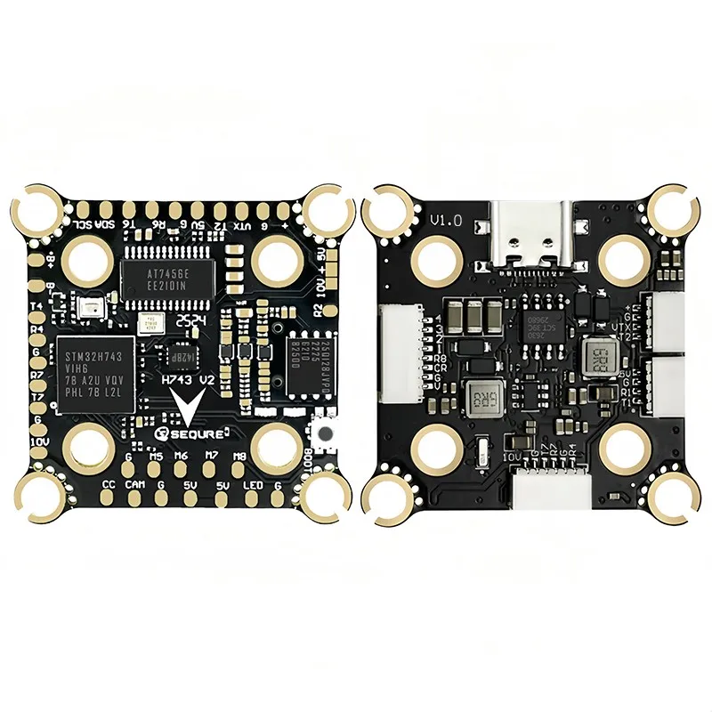 Блестящий H743 V2 Icm42688p Fc 4-8s Dual Bec для X8 Racing аэрофотосъемка Фристайл