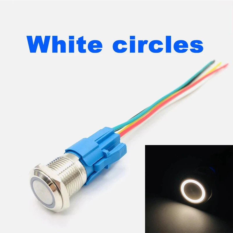 

Водонепроницаемый металлический кнопочный переключатель 6В 12В 24В 220В