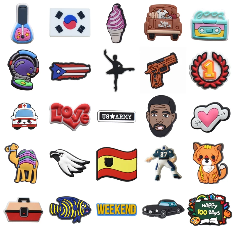 

Wholesale Bulk Para Pins Kids Women Charm Decorations for Crocs Gifts Packs Set Jeans Shoes Accessories Men Boy Shoe Charms Girl