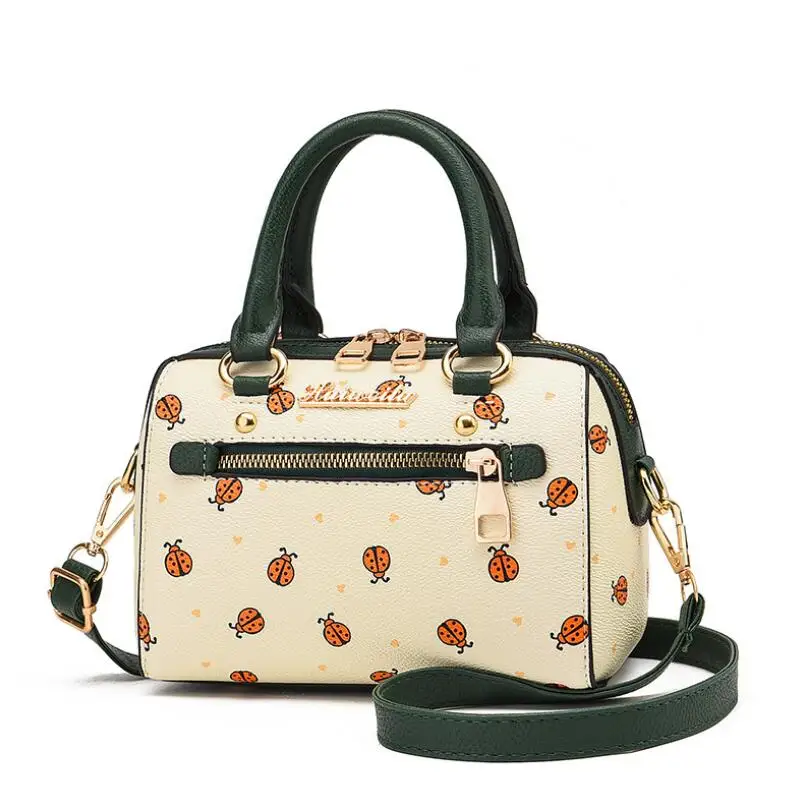 

2021 New Leather Printed Female bags Women Shoulder Messenger Bag High Quality Famous Handbag Designer Sac Main Femme