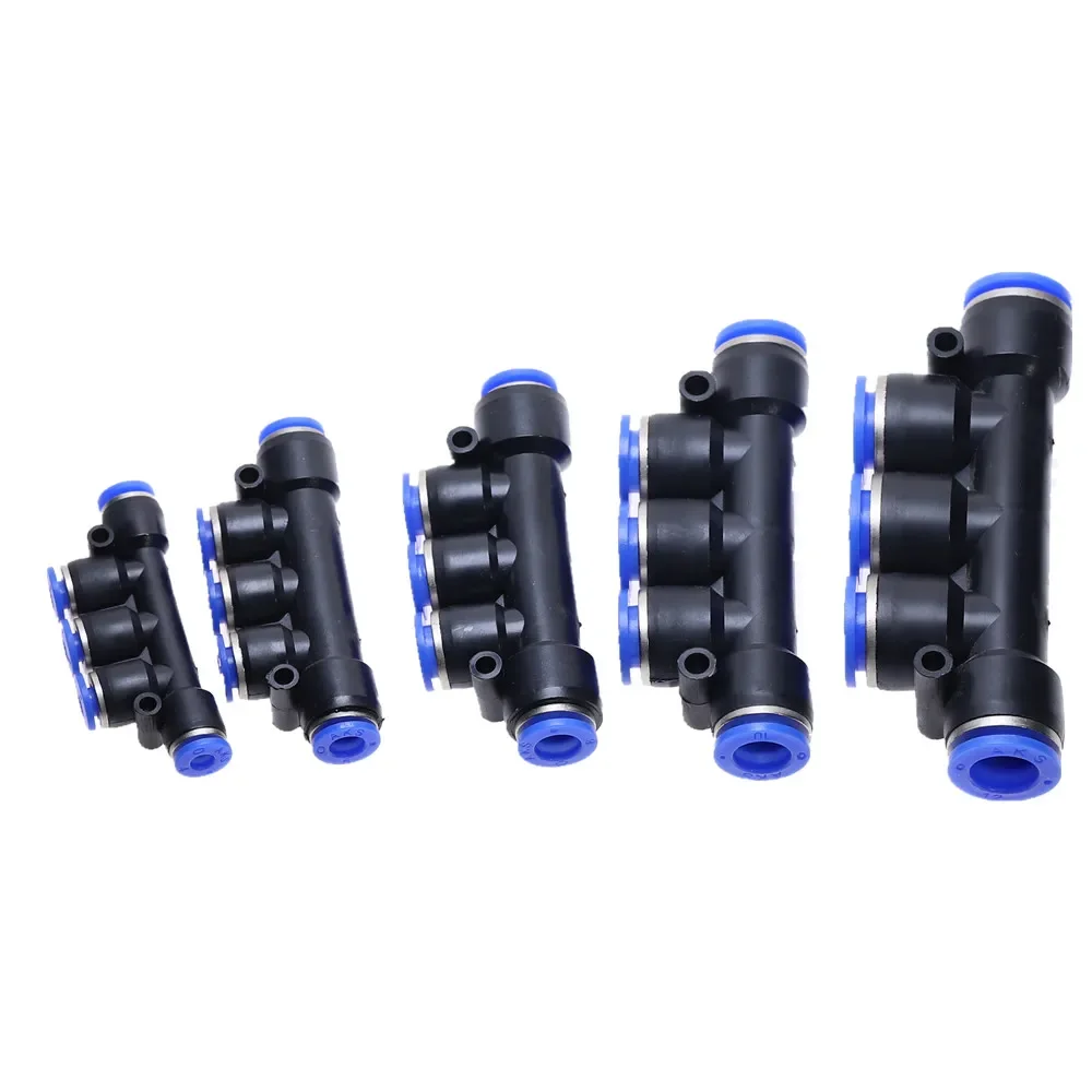 Пневматические фитинги PK 4 мм 6 8 10 12 5-ходовой быстрый соединитель для воздушных