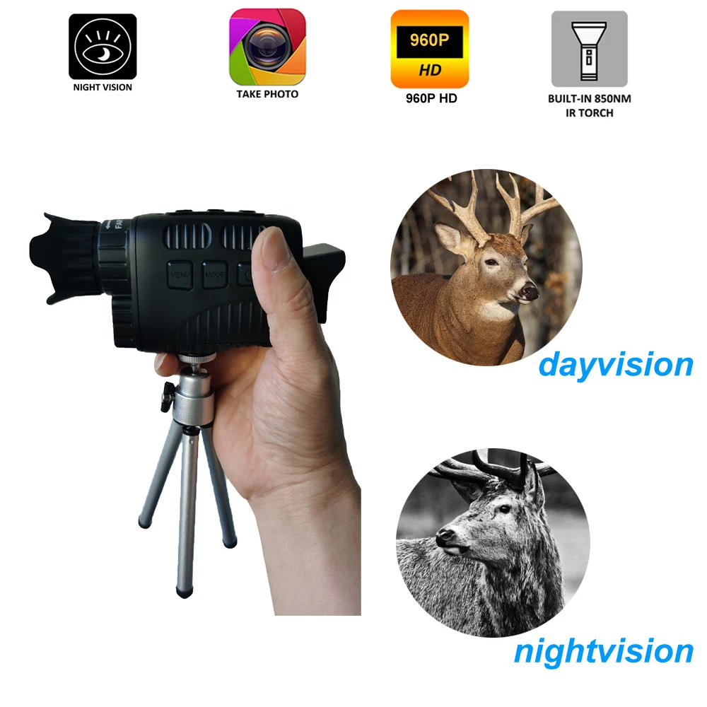 

Night Vision Monocular Infrared Digital Camera 300M Range HD Photo Video In Hand Camera For Hunting Tactical Accessories