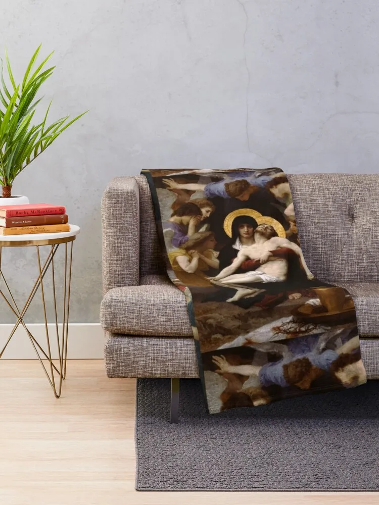 Одеяло Pieta William Adolphe Bouguereau одеяло в клетку тяжелые мягкие одеяла для кроватей