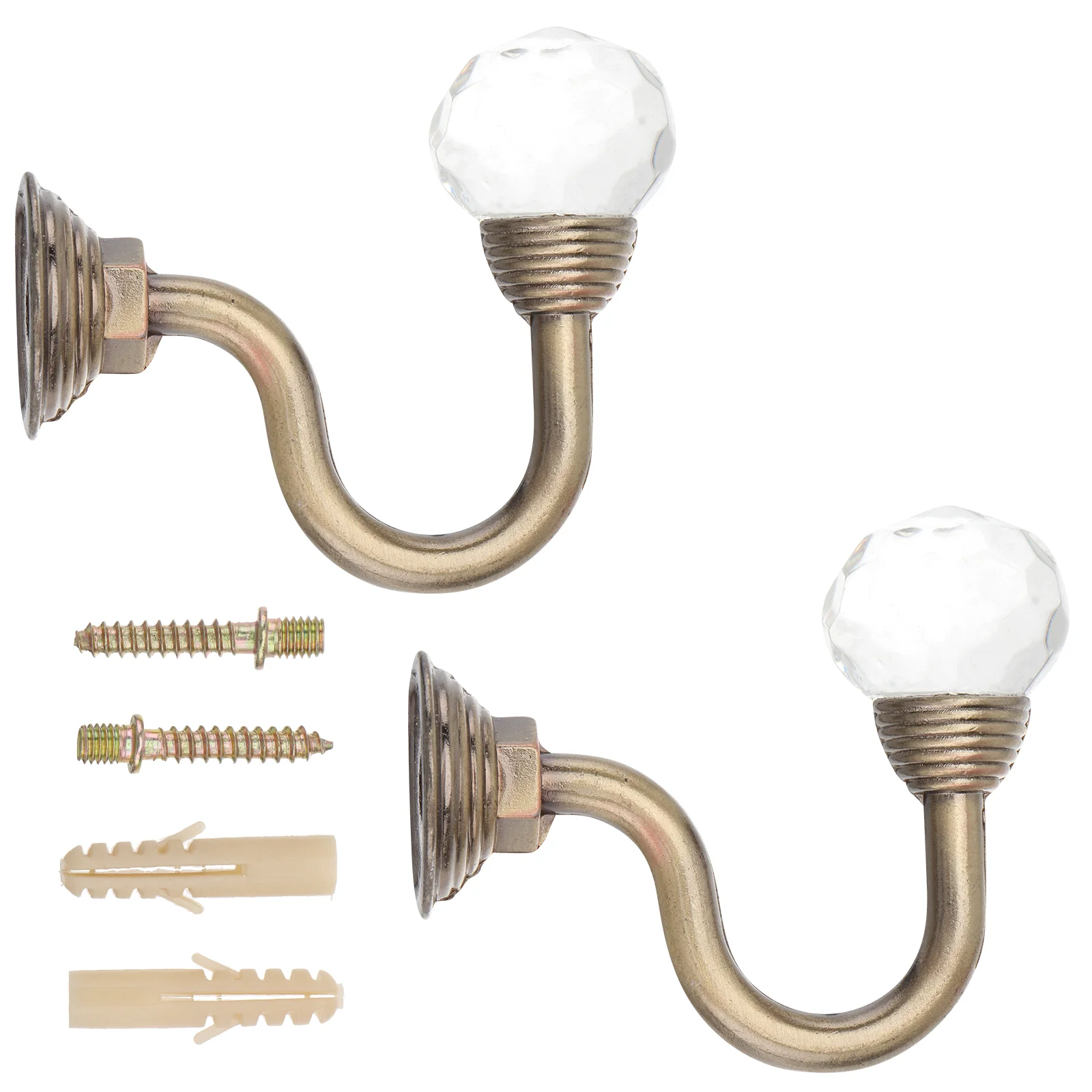 

Curtain Tiebacks Holdback Tassel Crystal Drape Holders Drapery Rope Accessories Tiewall Hook