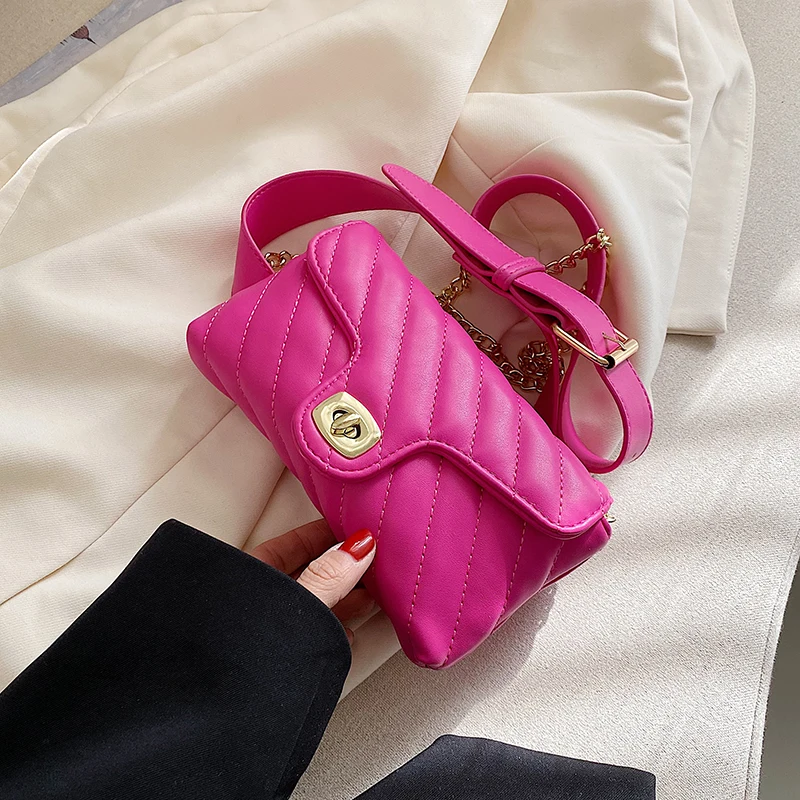 

Fashion Women's Waist Bag Small PU Leather Belt Bags Designer Shoulder Crossbody Chest Bag Female Fanny Pack Banana Hip Purse