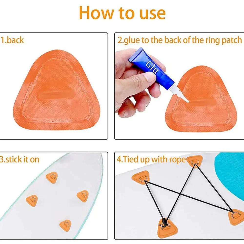 2024 плот лодка треугольная D-кольцевая накладка/паратка коврик из нержавеющей