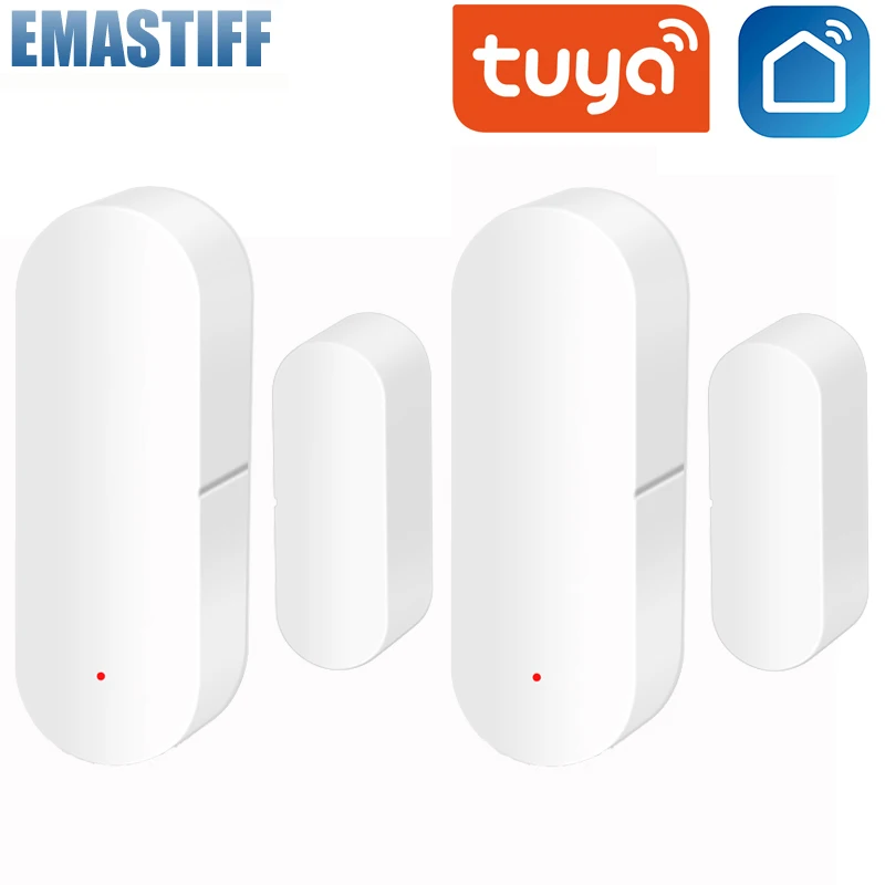 

Tuya WiFi Door Sensor Window Contact Open Close Tuya APP Remote Control Compatible With Alexa Google Assistant