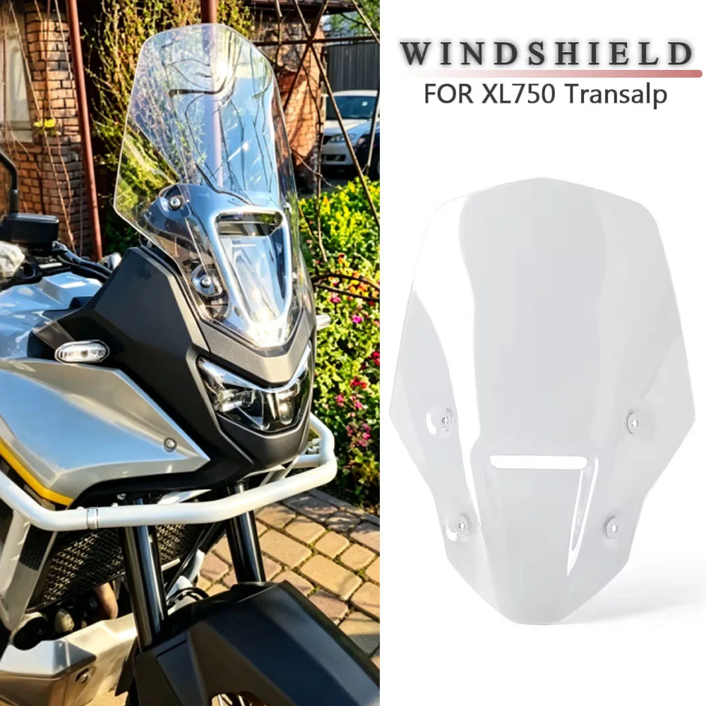 Фото Высокое ветровое стекло для мотоцикла Honda XL750 Transalp XL 750 2025 2026: Защитный дефлектор, аксессуары №1