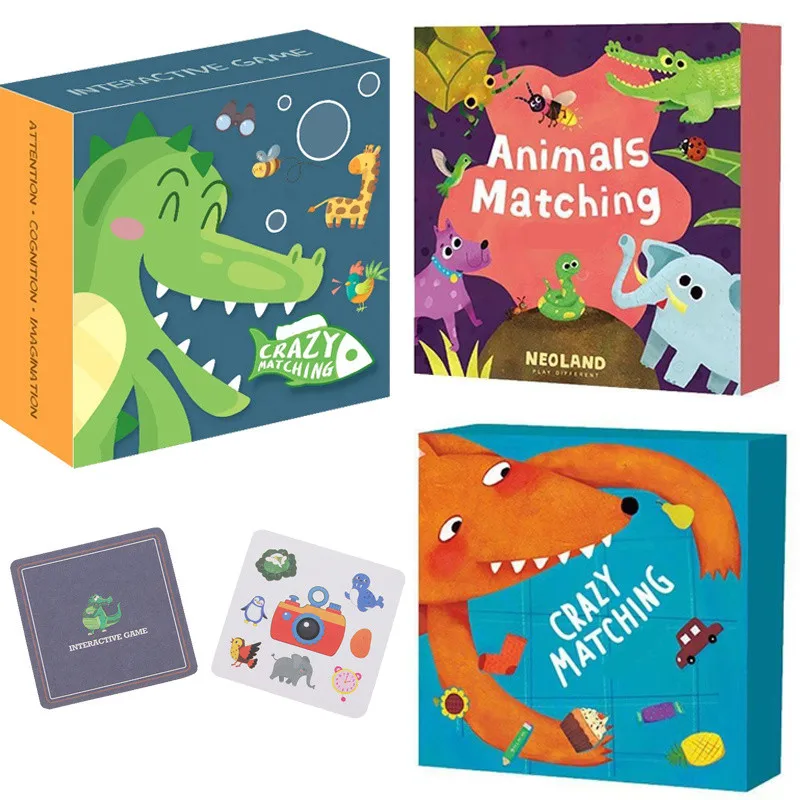 

Настольная игра, игрушки для детей, сумасшедшие сочетания, поиск одной карты, интерактивная игра для родителей и детей, Упражнение сенсорной системы, игрушки