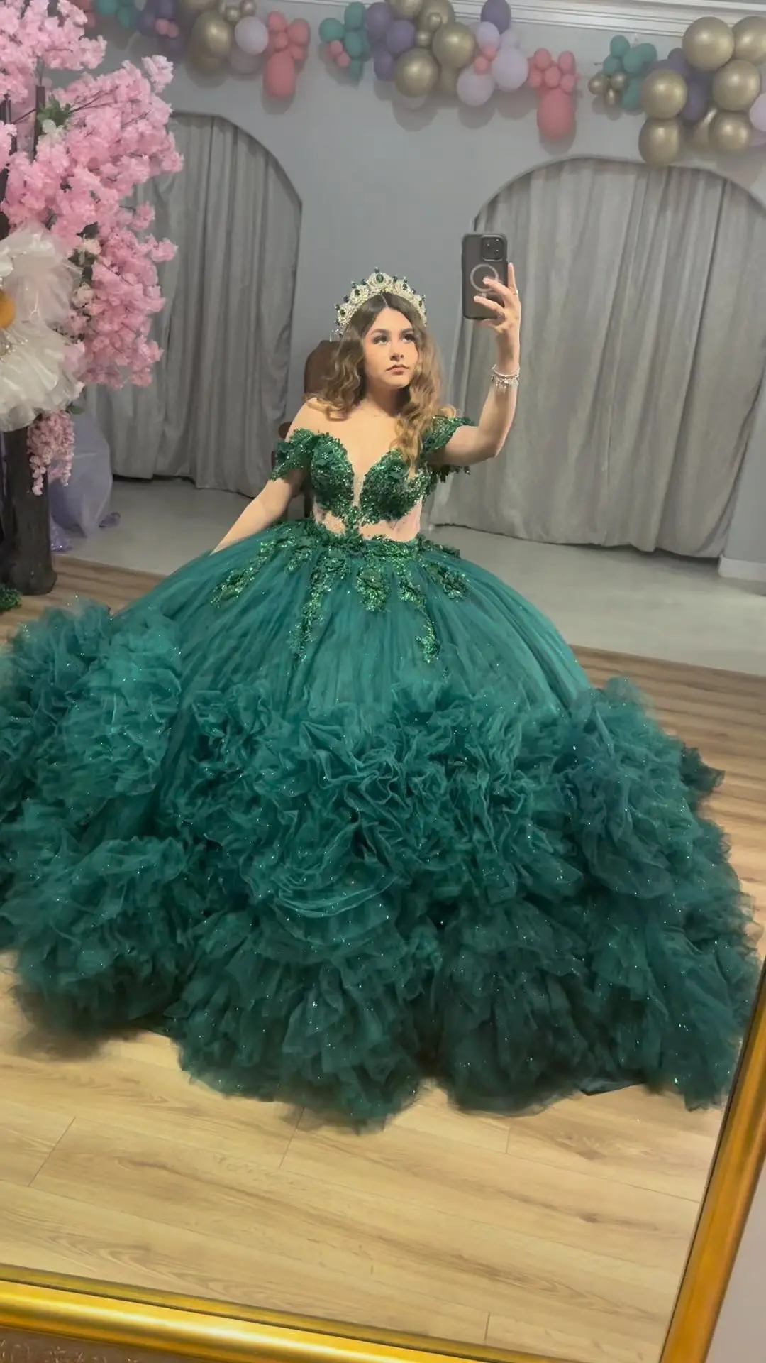 Женское бальное платье принцессы с кружевной аппликацией и блестками милое для