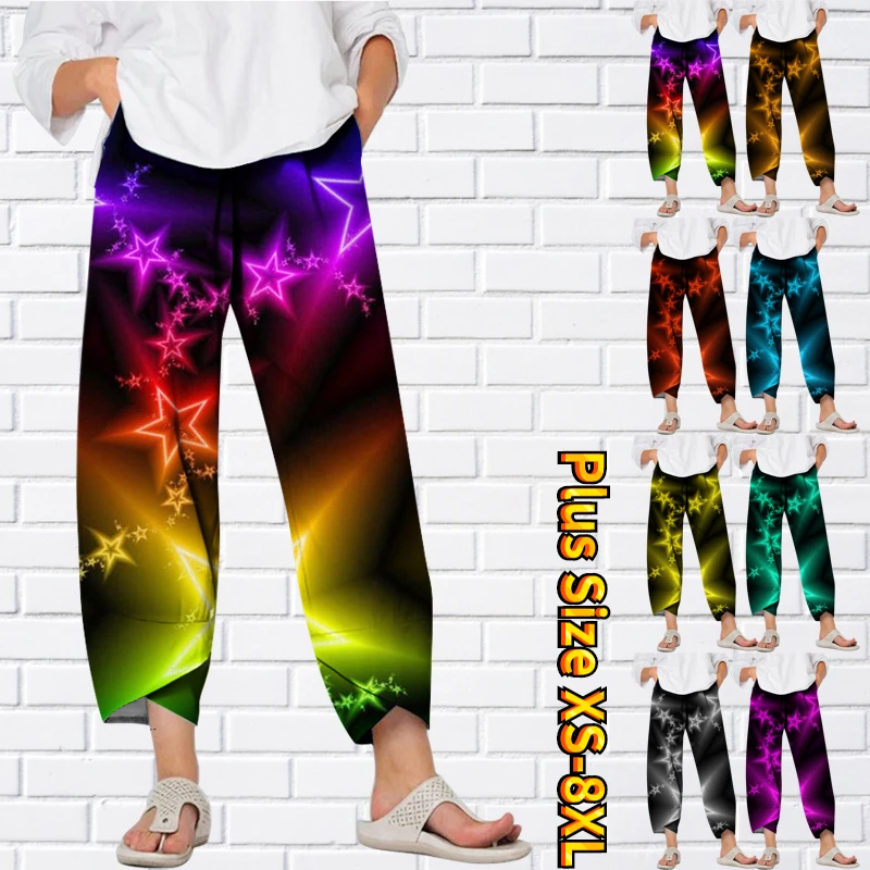 

Casual Chinos Trousers Women's Casual Pants Sweatpants Large Size Trousers Front Pocket Full Length Pants Floral Pants XS-8XL