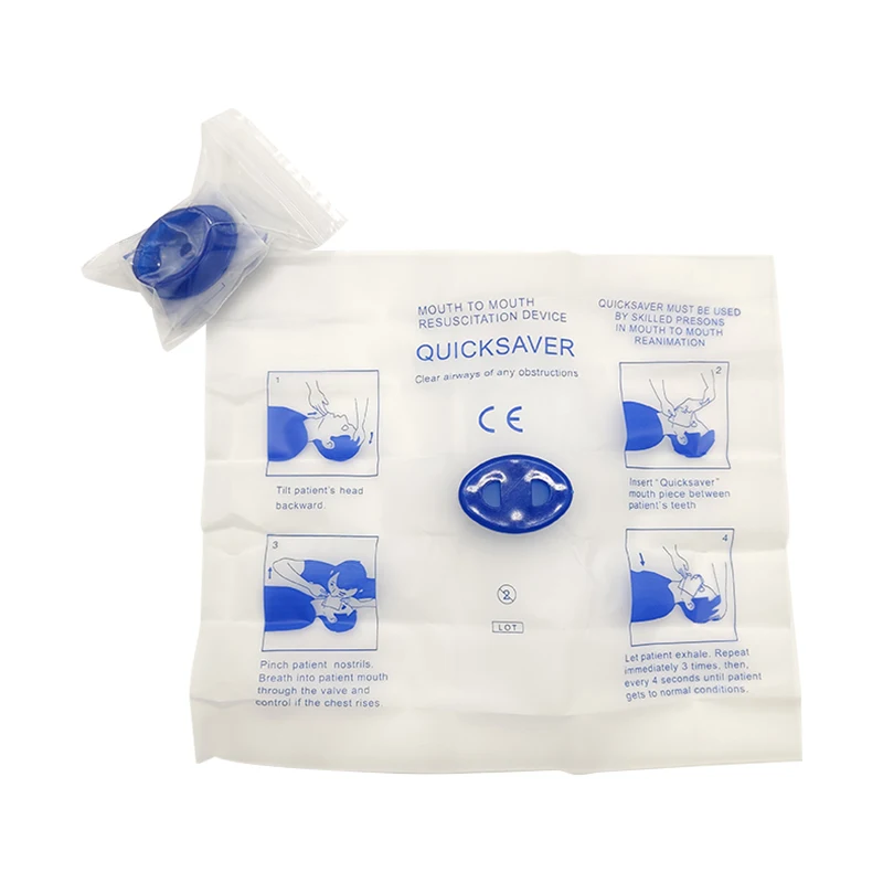 

CPR Face Shield Disposable First Aid Respirator Mouth To Mouth CPR Face Shield Breathing Mask Emergency Training Rescue Products