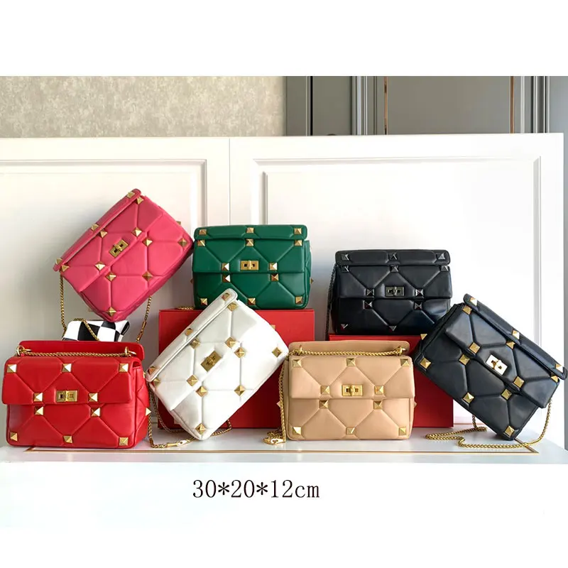 Genuine Leather Ladies Bag High Quality Luxury Chain Flip Bag Fashion Shoulder Crossbody Classic Woman Handbag