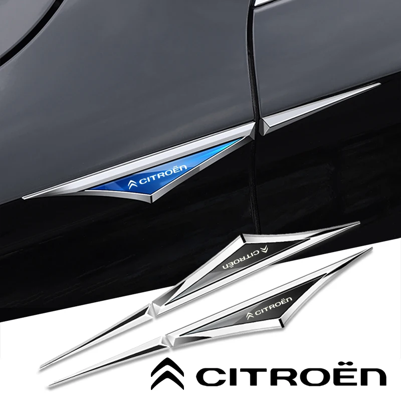 Автомобильные наклейки из сплава, аксессуары для citroen c2, c2r2, c3, c4, c5, c5x, c6, c8, vts, vtr, xtr, 2 шт.