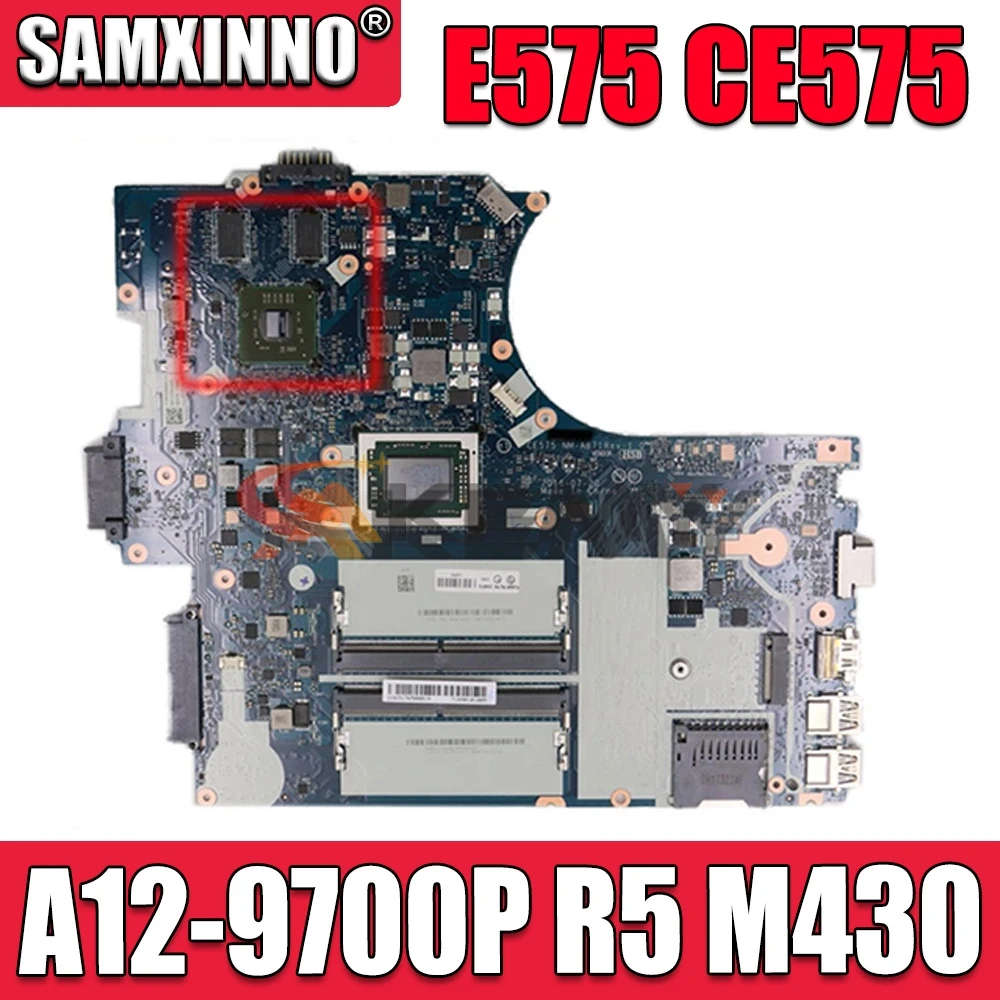 

Akemy CE575 NM-A871 для ThinkPad lenovo E575, материнская плата для ноутбука 15,6 дюйма A12-9700P DDR4 Radeon R5 M430