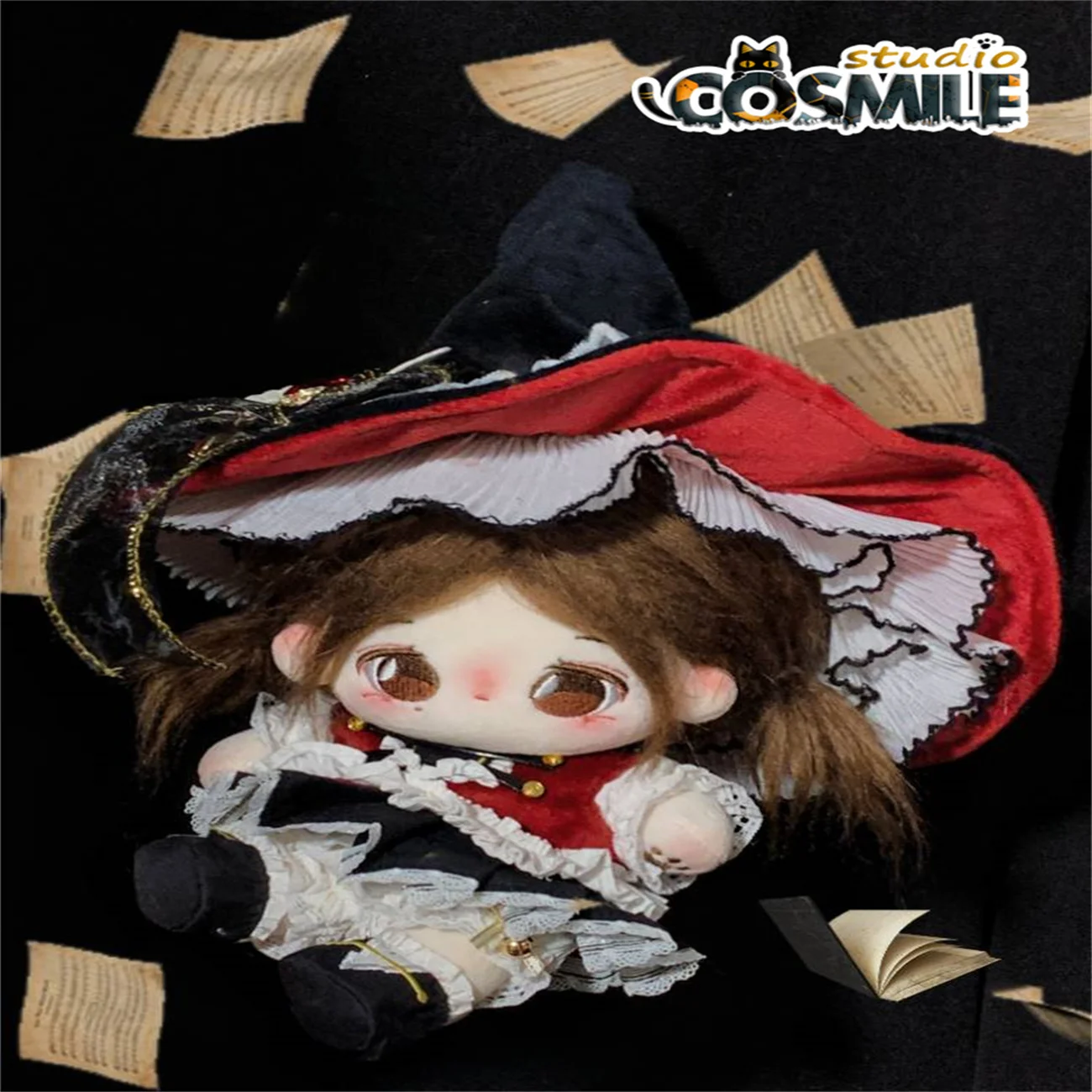 

Majo Dark Witch Academy Dress Skirt Halloween Costume for Stuffed Plushie 20cm 30cm Plush Doll Clothing Toy Magic Clothes YS Sa