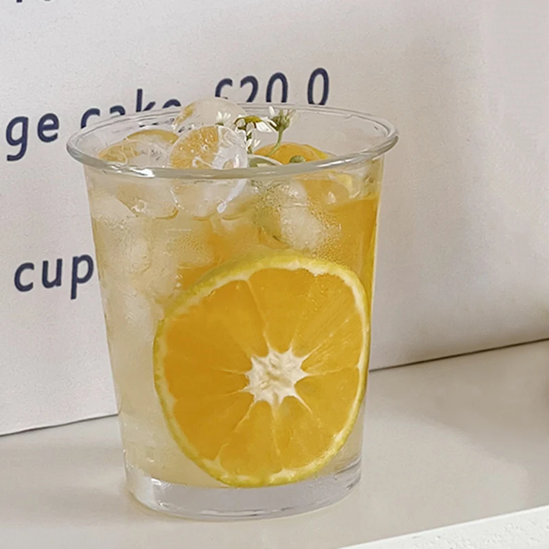 Винтажная кофейная стеклянная ретро-кружка объемом 360 мл для завтрака и молока