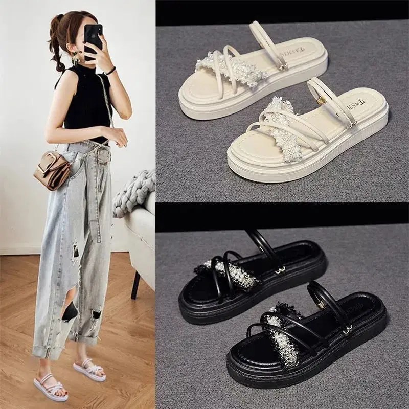 

Sandals 2022 New Women's Summer Thick-soled Fashion Sandals and Slippers 35-43 Plus-size Women's Shoes