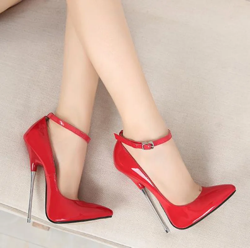 

2023 Women Sexy Super High 16cm Heels Supply Nightclubs Plus Size High-heeled Shoes T-stage Catwalk Red Sexy Heels Pumps