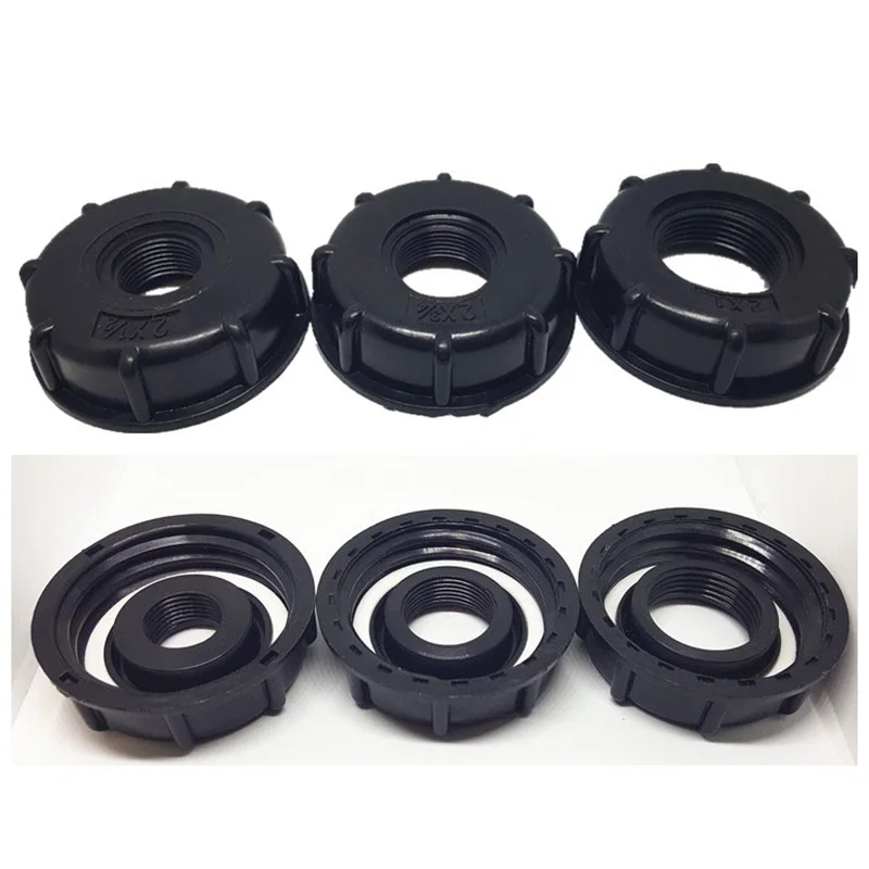 

1Pcs Home Water Connectors Stainless Steel High Quality Plastic 60MM Coarse Threaded Cap Pipe Fittings Garden Accessories