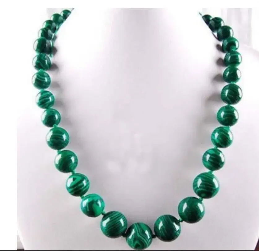 Подробная информация о ожерелье с круглыми бусинами из зеленого великолепного