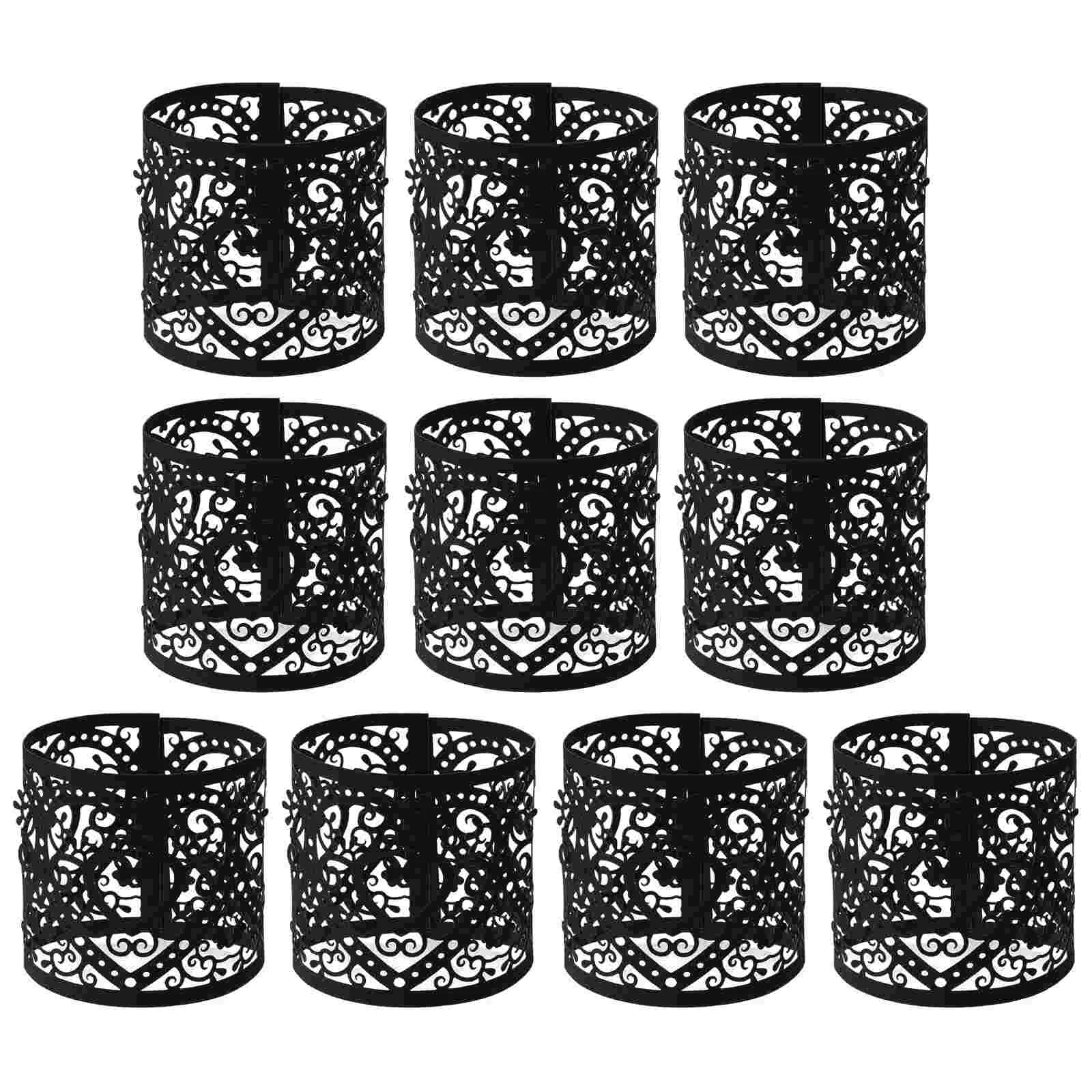 

50 Pcs Light Paper Wrap Grape Lamp Wraps Dust-proof Cover Set Black Cylindrical Enclosures