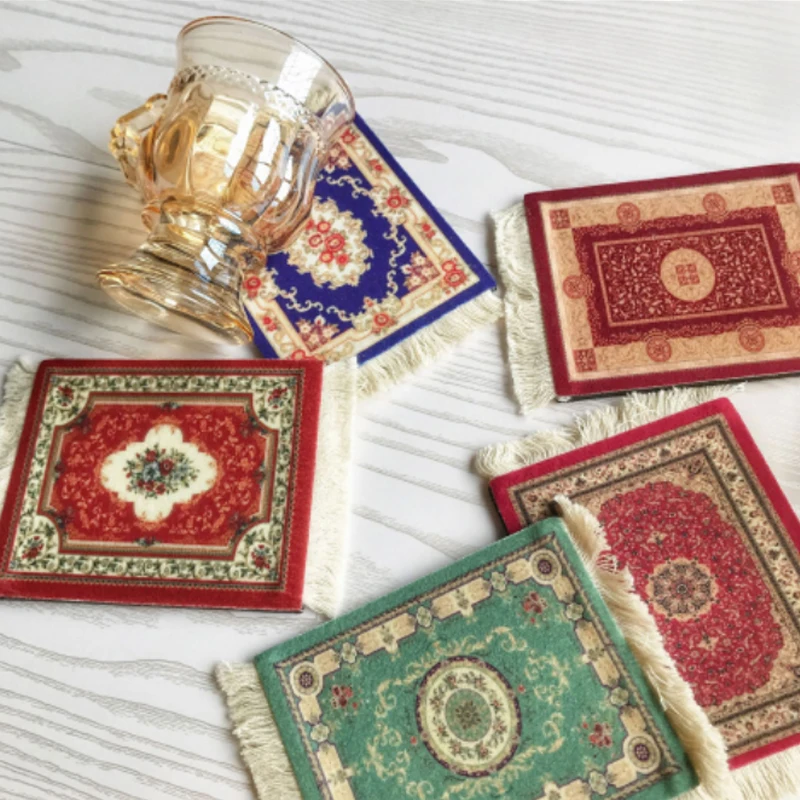 Подставки с бахромой в стиле ретро персидские коврики изоляцией от ветра