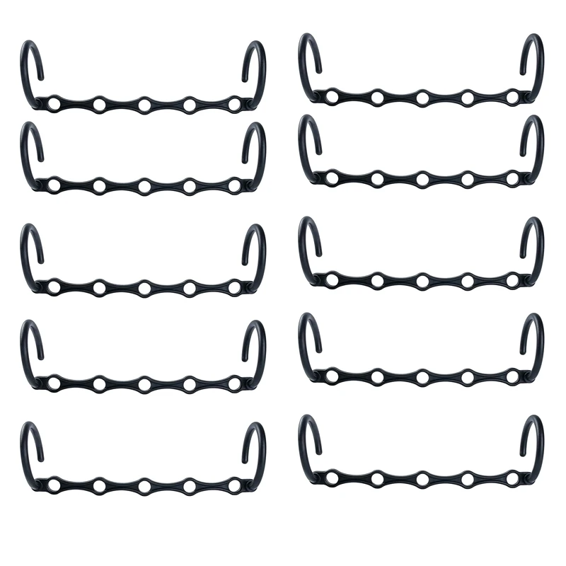 

10 Pieces Of Wardrobe Storage Bags And Storage Magic Hangers Sturdy Plastic Space-Saving Hangers