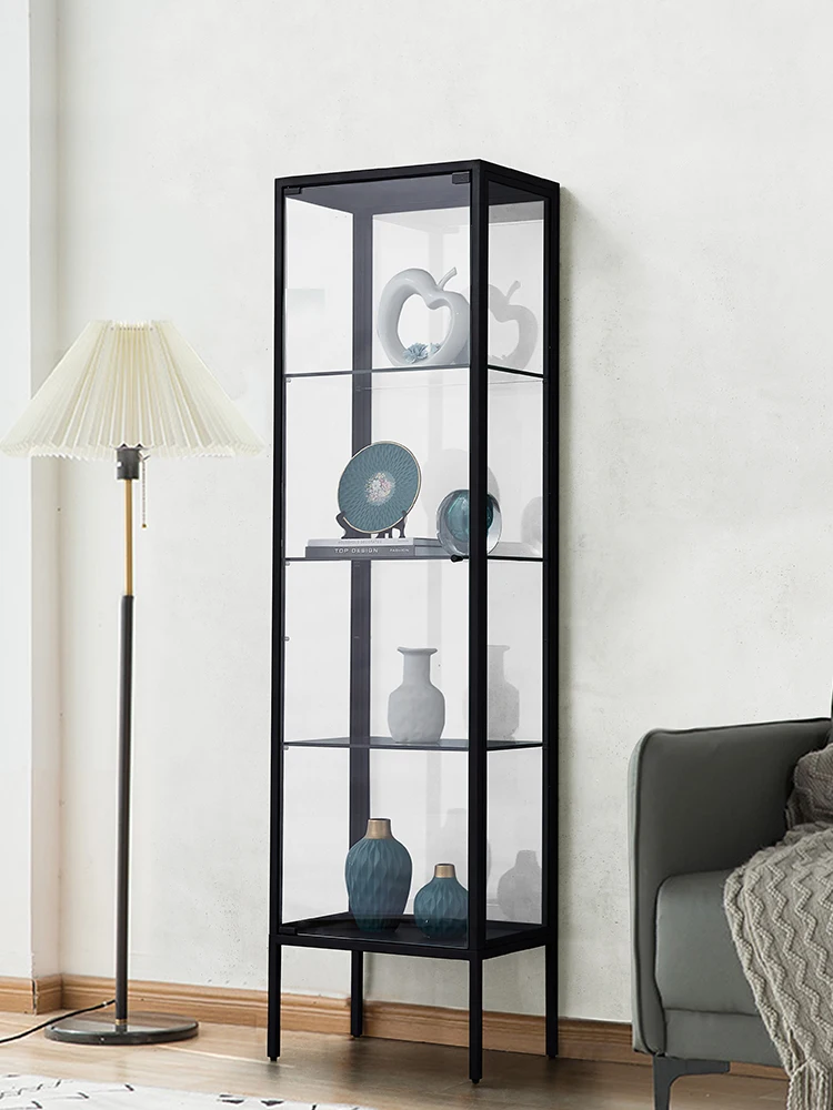 

Single-door Luxury and Minimalist Living Room Wine Cabinet, Household Display Cabinet, Dining Room Cabinet, Double-door