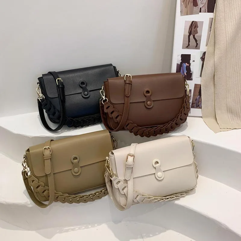 2022 Retro Women's Bags Fashion Trend Chain Bag Shoulder Bag New Senior Texture Crossbody Bags Autumn and Winter