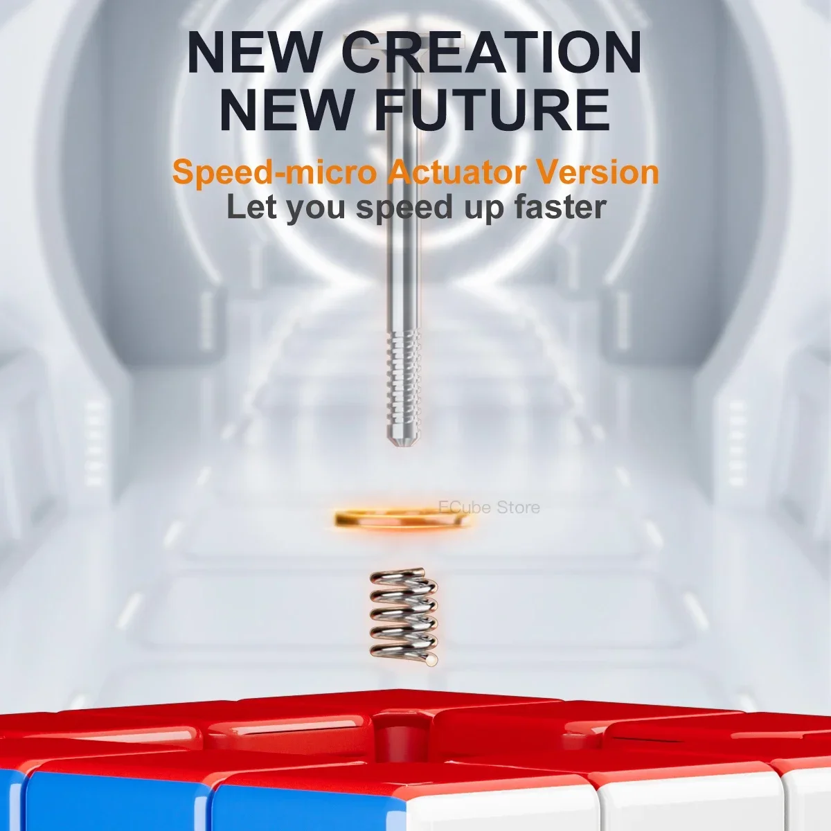 Пикуб Yj Mgc 4 Магнитный Скоростной Куб 4x4x4 Микроверсия Профессиональная