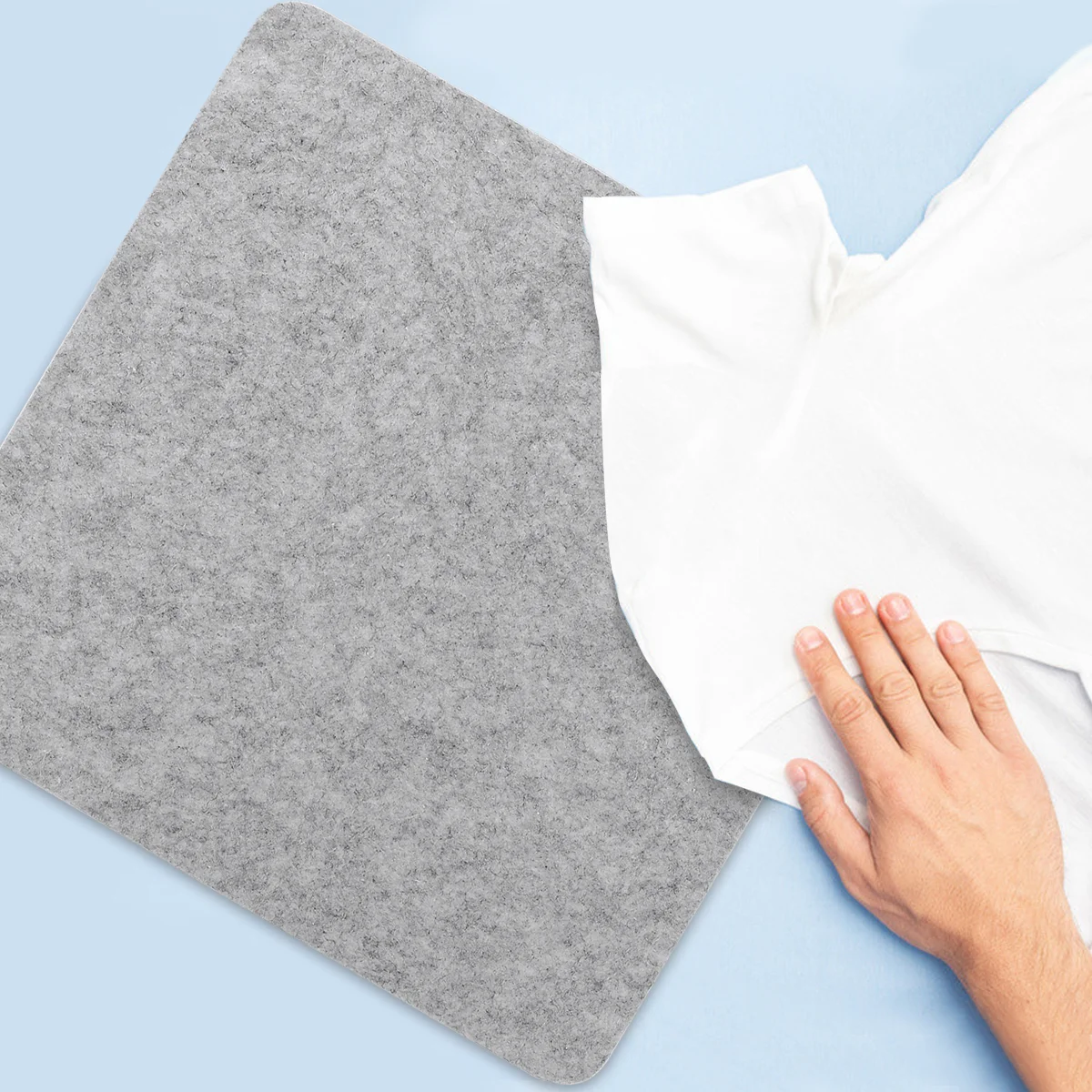 Ironing Boards Pad for Quilters DIY Craft Fold Desktop Wool Felt Grey Mat Travel