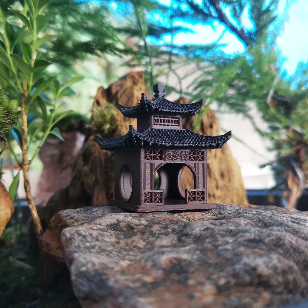 Древняя китайская 3d-архитектура модель аквариума микро-пейзаж песочный стол