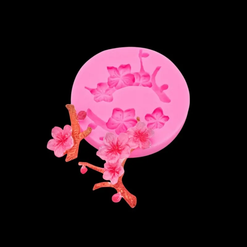 Силиконовая форма с имитацией Цветка Персика ручной инструмент гипсовая для