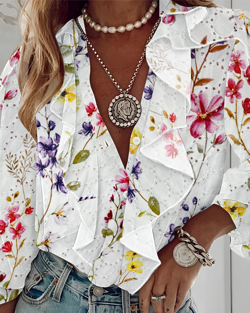 Женские элегантные блузки осень-зима 2022 последняя милая свободная рубашка с