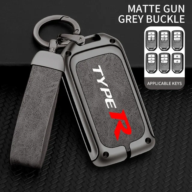 

Автомобильный чехол для ключей из цинкового сплава из ТПУ для Honda TYPE R Accord Civic HRV CRV CITY Jazz Odyssey Spirior FIT Автомобильный брелок для ключей с металлическим корпусом