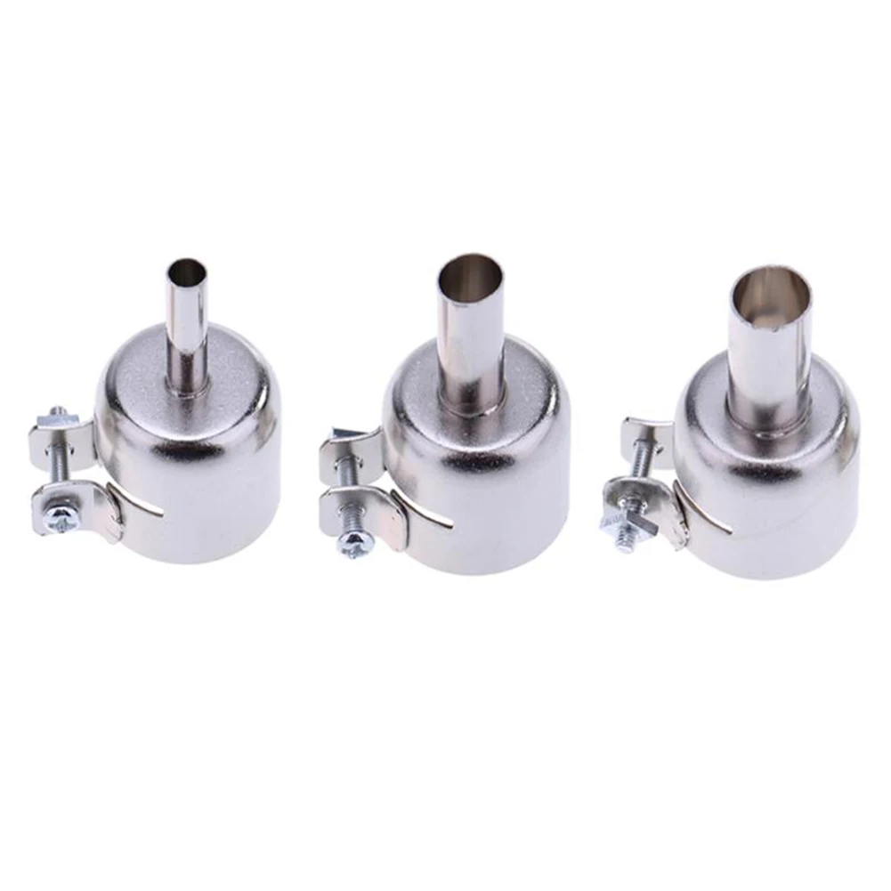 

3pcs 5/8/10mm Nozzle Universal Round Heat Gun Air Nozzle For 850 852D 898 Soldering Station Hot Air Welding Tool Accessories
